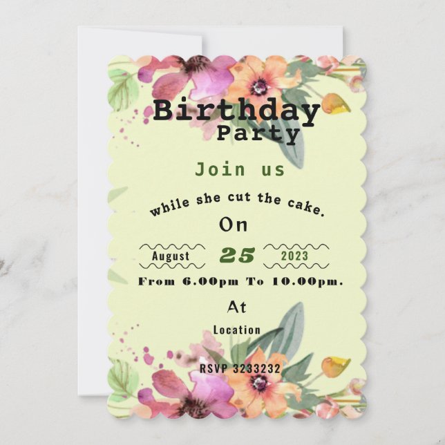 Invitation (Front)