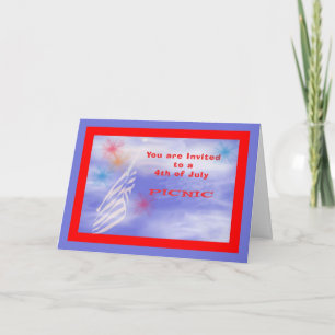 Invitation, 4th of July Picnic Invitation