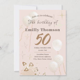 Invitation 50 year birthday