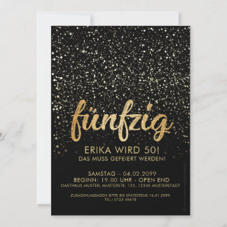 Invitation 50th birthday "party decoration"