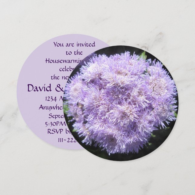 Invitation - Ageratum (Front/Back)