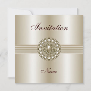 Invitation All Occasions Elegant Pearl Gem 2