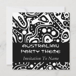 Invitation Australian Party Theme Be An Aussie