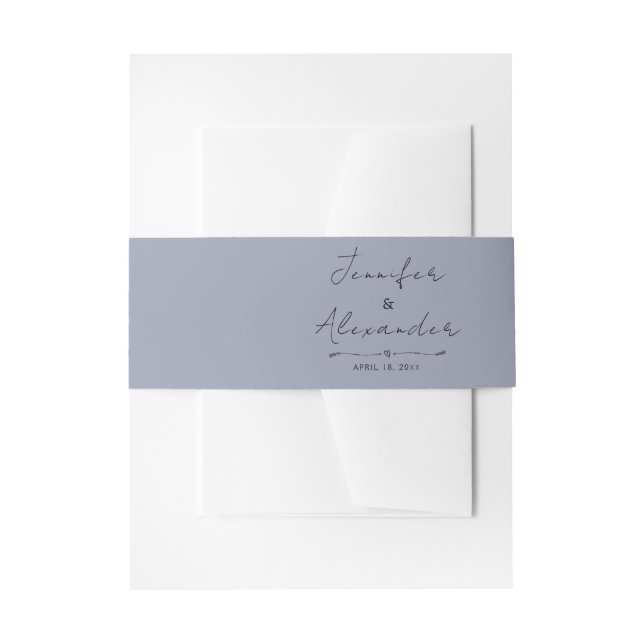 Invitation Belly Band (Front Example)