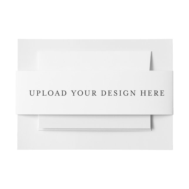 Invitation Belly Band - Landscape 2" x 15" (Front Example)