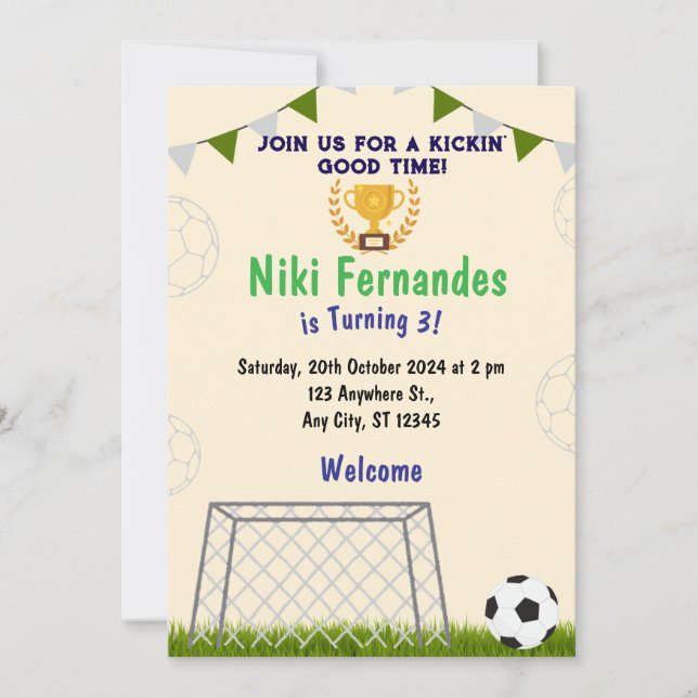Invitation birthday (Front)