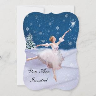 Invitation, Birthday Party, Ballerina Invitation