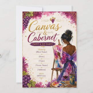 Invitation Canva & Cabernet