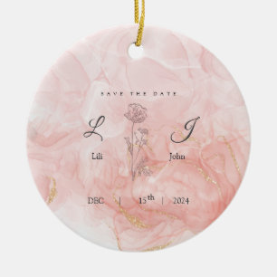 invitation card ceramic tree decoration