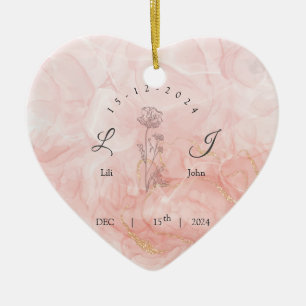 invitation card ceramic tree decoration