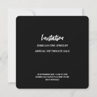 Invitation Card for Private Sale Event