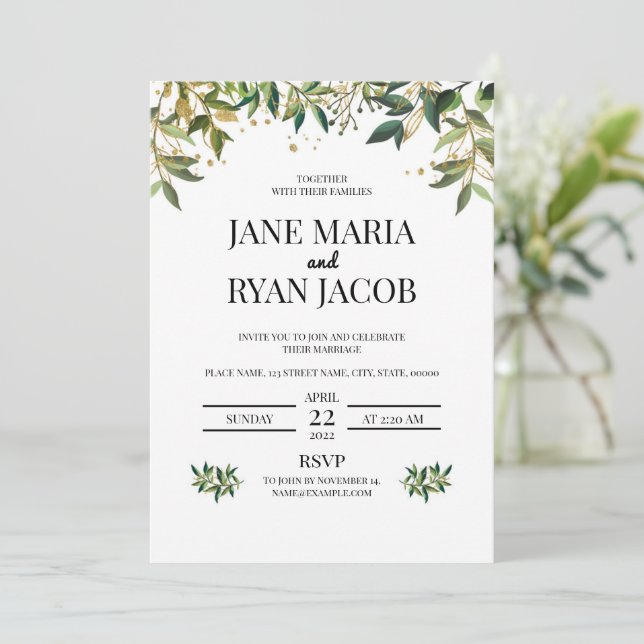  Invitation card Template (Standing Front)