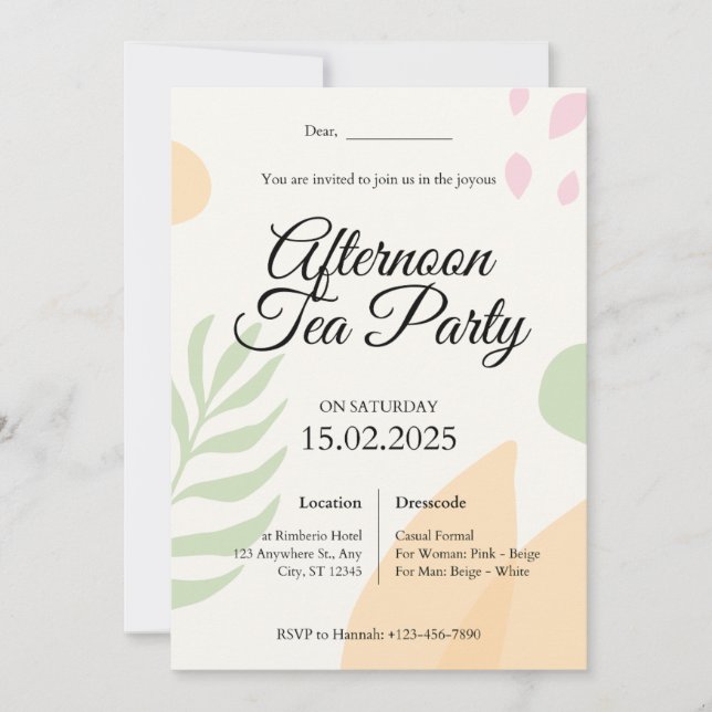 Invitation card wedding  (Front)