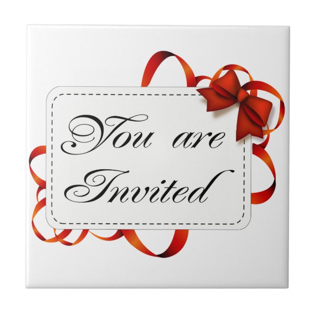 Invitation card >> You Are Invited Tile (Front)
