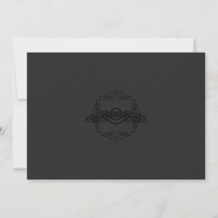 Invitation Cards   Elegant Black – Ornate Design