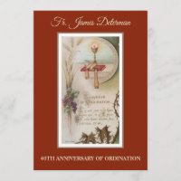 Invitation Catholic Priest Ordination Anniversary