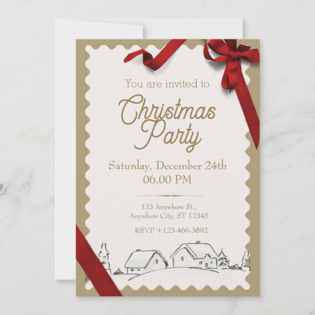 Invitation | Christmas Party  (Front)