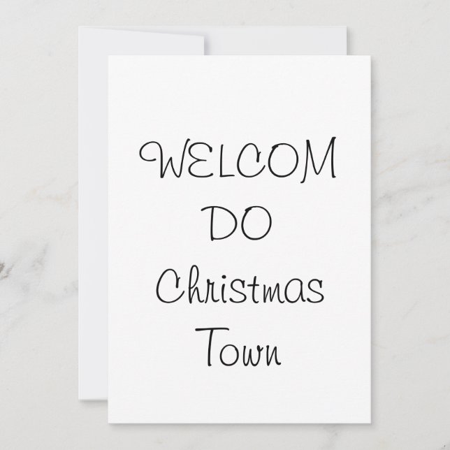 Invitation Christmas Town (Front)