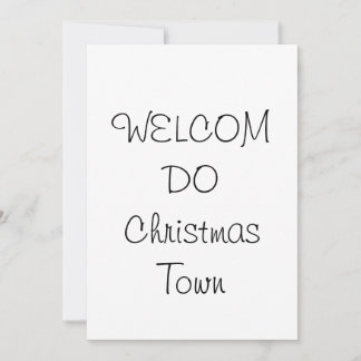 Invitation Christmas Town