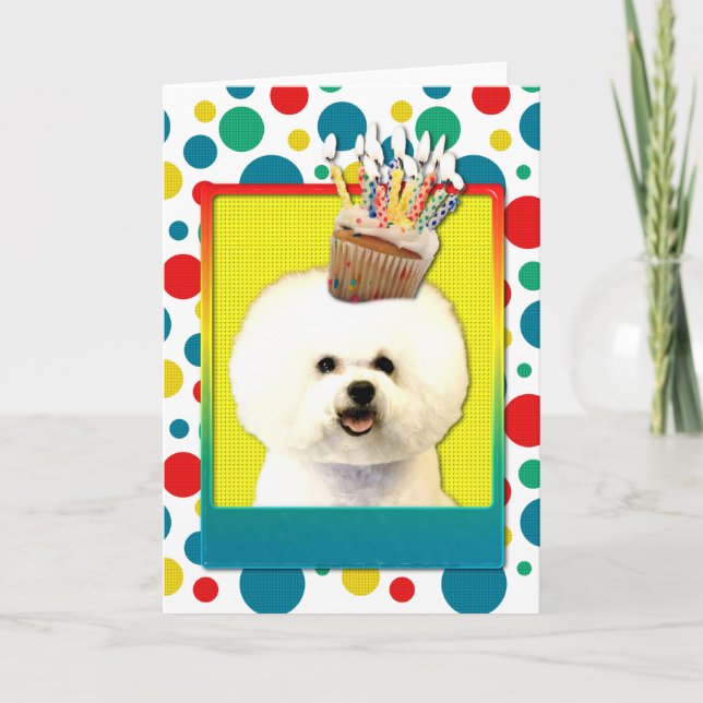 Invitation Cupcake - Bichon Frise (Front)