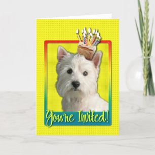 Invitation Cupcake - West Highland Terrier
