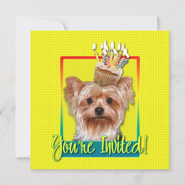 Invitation Cupcake - Yorkshire Terrier (Front)
