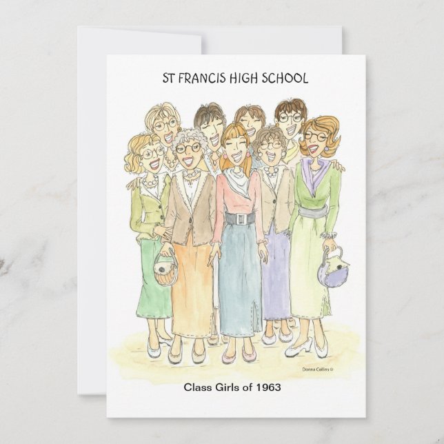 Invitation custom 1963 Gals Invitation (Front)