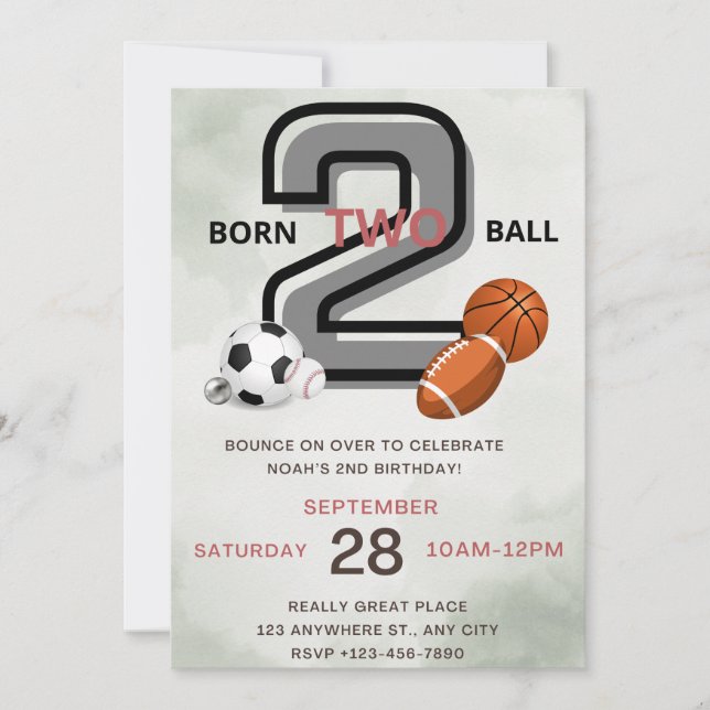 Invitation de fête d'anniversaire (Front)