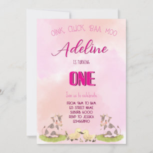 Invitation farm girl ONE