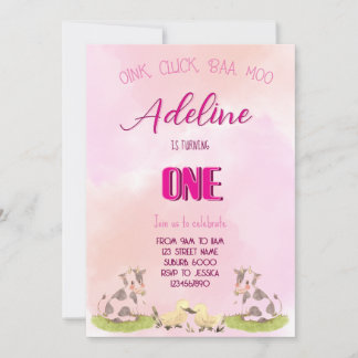 Invitation farm girl ONE