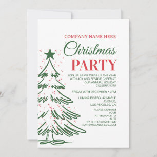 Invitation Festive Cheer Gif te Christmas Card