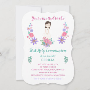 Invitation First Communion CECILIA