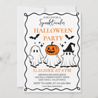 Invitation for a spectacular Halloween party