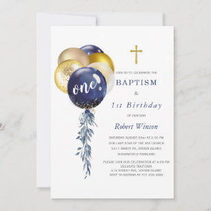 Invitation for Birthday and Baptism