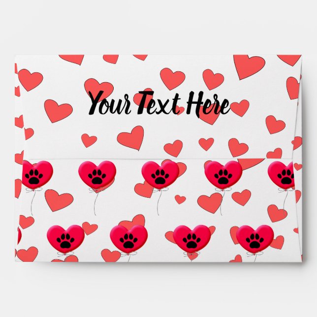 Invitation For Dog Parties Envelope (Back (Top Flap))