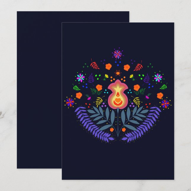 Invitation for El Día de Muertos (Front/Back)