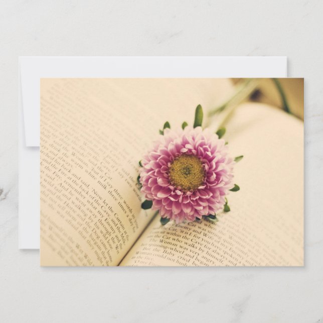 Invitation ~I heart books~ (Front)