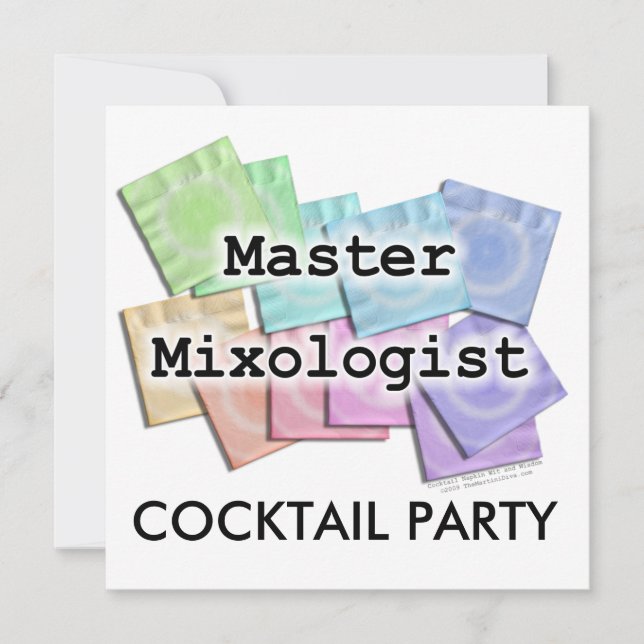 Invitation, Invitations - MASTER MIXOLOGIST (Front)