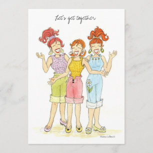 Invitation let's get together Bar-B-Q