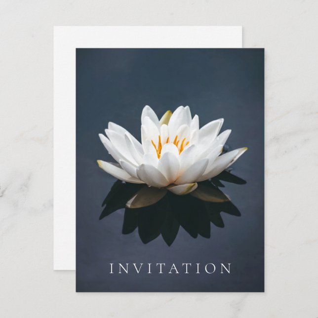 INVITATION : LOTUS DESIGNS (Front/Back)
