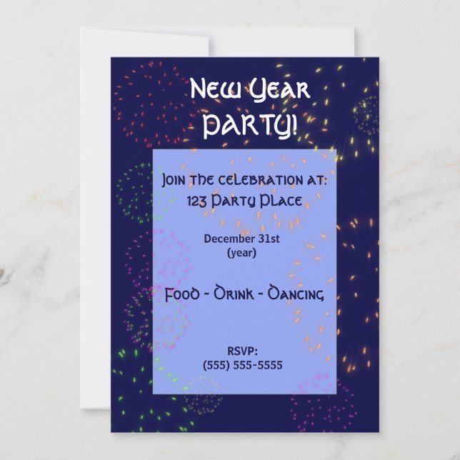 Invitation - New Year Party (Front)