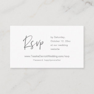 Invitation online RSVP, Wedding Website, Dark Grey