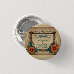 Invitation Postcard 3 Cm Round Badge