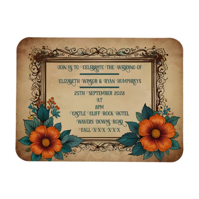 Invitation Postcard Magnet (Horizontal)