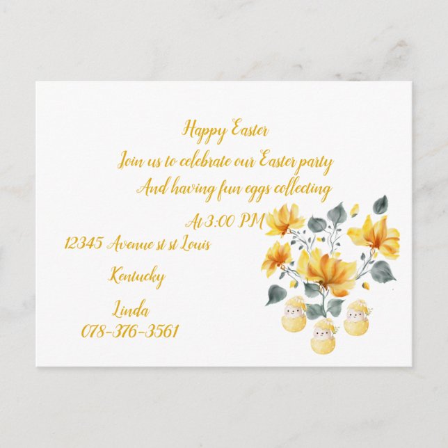 Invitation postcards  (Front)