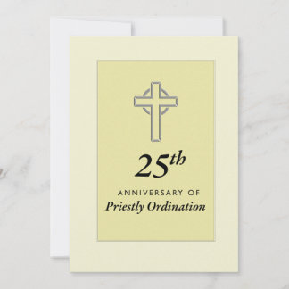 Invitation Priest 25th Anniversary of Ordination w