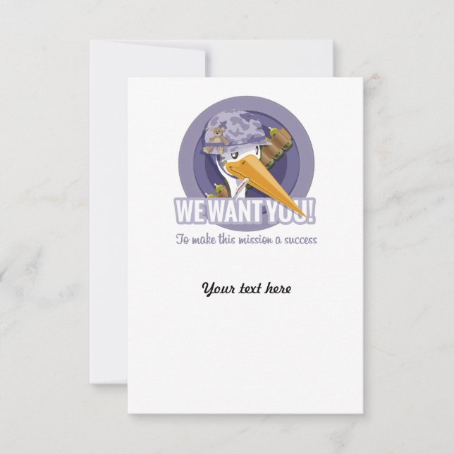 Invitation Recruting baby shower (Front)