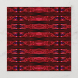 Invitation Red Purple Abstract Faux Silk on Black