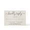 Invitation Reply Card Insert - Rustic Wood