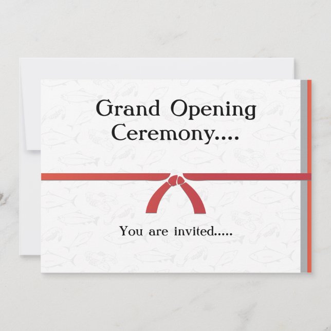 Invitation Template Japanese Restaurant (Front)